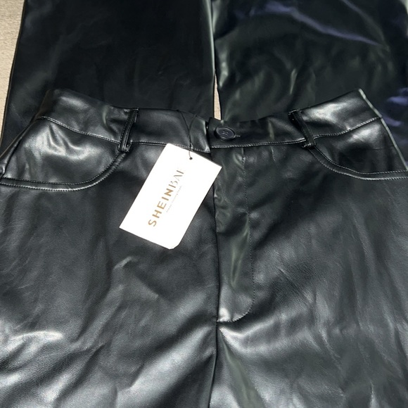 Leather Look Trousers - Picture 2 of 8
